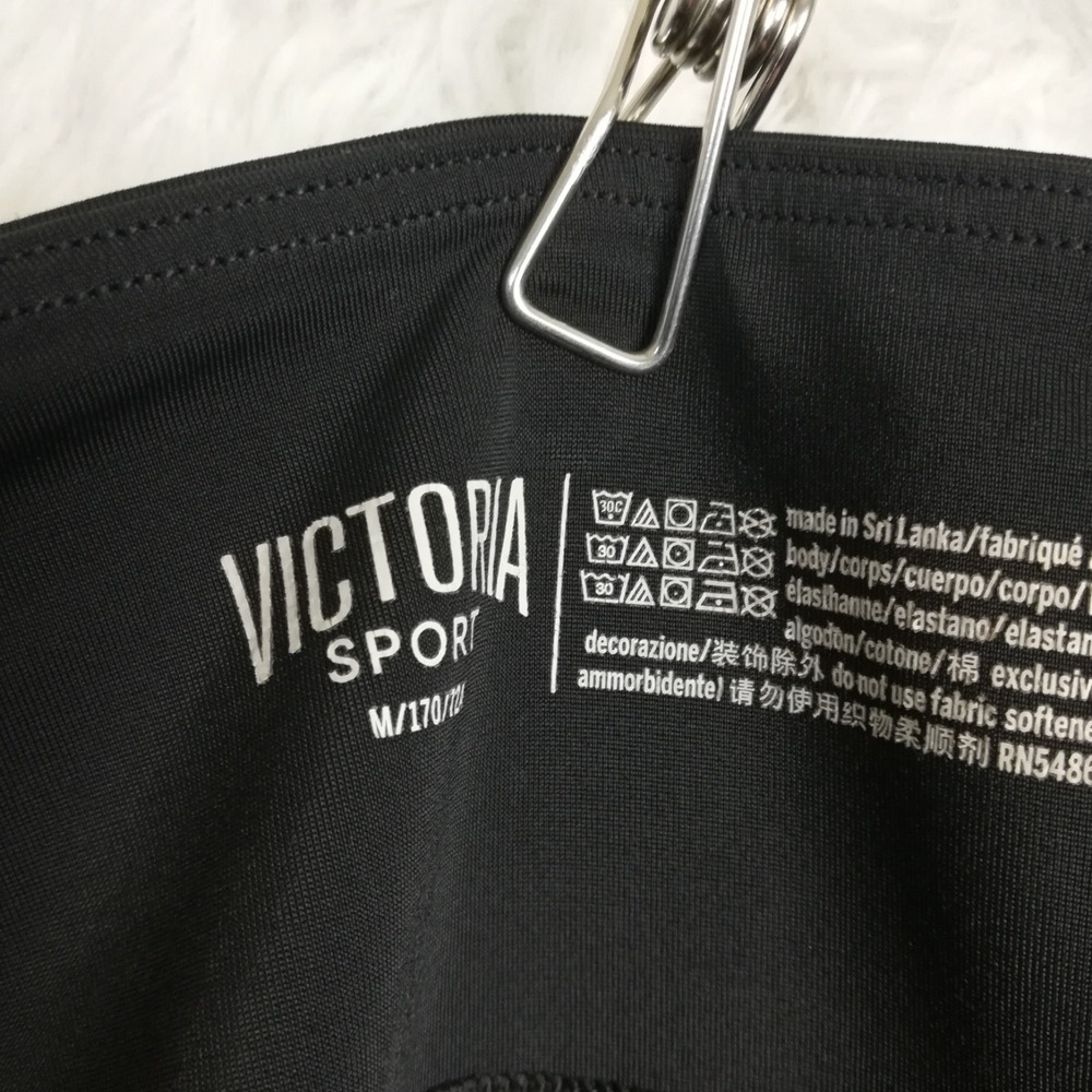 Victoria Sport Womens Pants Legging Tight Black Zipper Ankle Pull On M - Picture 7 of 11